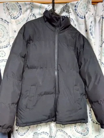 블랙 다운 자켓 유니클로