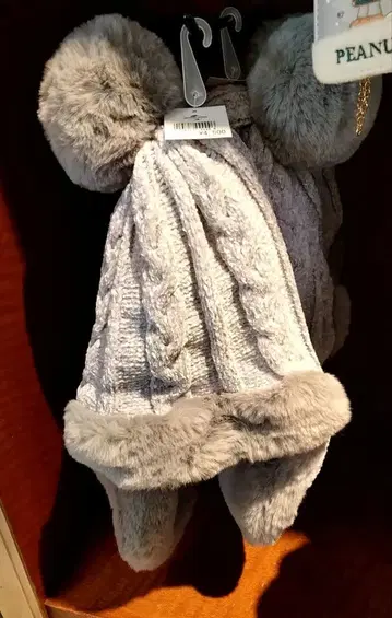 USJ 크리스마스 스누피 니트 모자