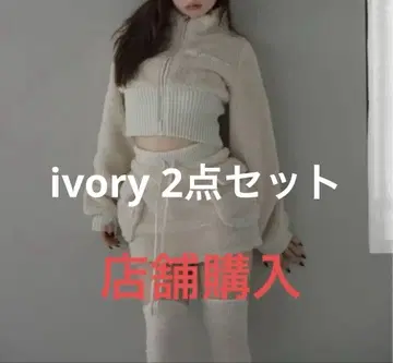 Fluffy zip up jacket Fluffy mini skirt