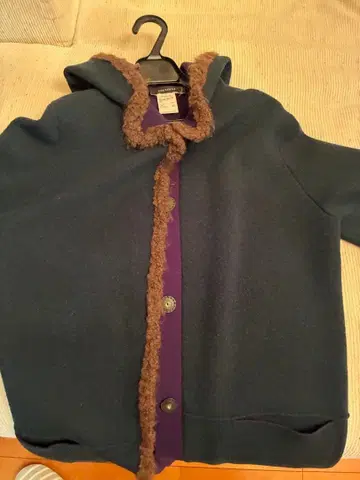 CIVIDINI 울 혼방 후드 부착 자켓