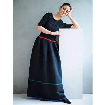 CFCL POTTERY SHORT SLEEVE DRESS