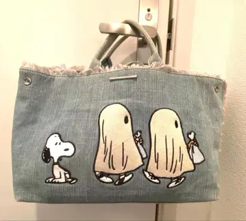 사만다 타바사 디럭스 스누피 데님 토트백