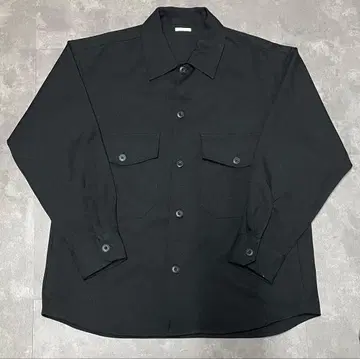 드라이 오버사이즈 CPO 셔츠 블랙 자켓