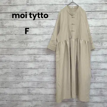 [ moi tytto ] 모이테 원피스 ( F ) 차이나풍 버튼 절개