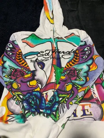 Ed Hardy 컬러풀 후드티