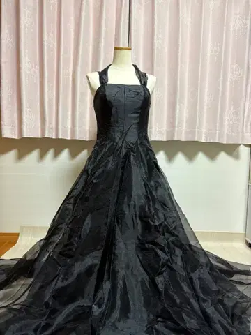 블랙 드레스 플레어 스커트 M~L