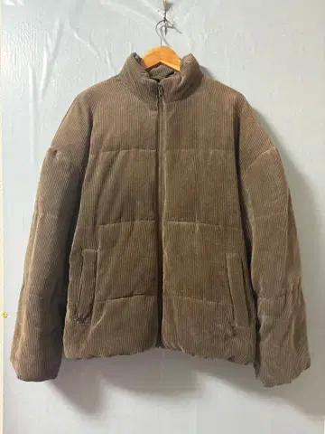 CERONIAS 세로 골 코듀로이 루즈 파이버 다운 자켓