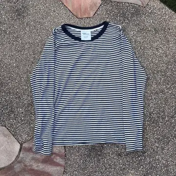 mason cornichon 보더 롱 T 프랑스 레이어드