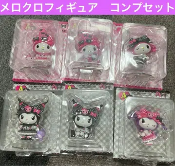 산리오 happy 복권 마이멜로디 쿠로미 피규어 A상 컴플리트 세트