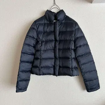 띠어리 럭스 숏 다운 자켓 38 M 네이비