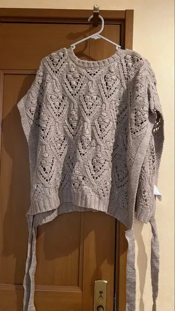 Samansa Mos2 베이지 니트 베스트