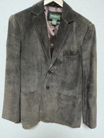 다크 브라운 스웨이드 테일러드 자켓