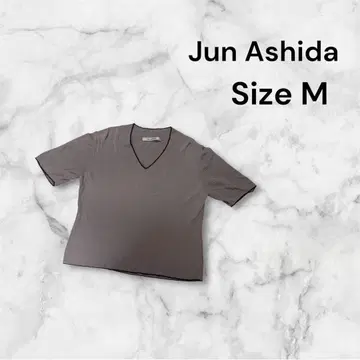 준 아시다 리브 절개 V넥 니트 반팔 ( M ) 차분한 컬러