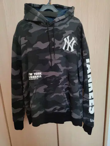 NEW ERA 카모 패턴 NY 후드티 사이즈 L