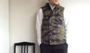 Workers Deck Vest,Tiger Camo 40