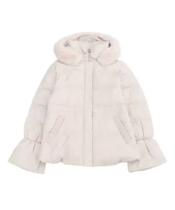 axes femme 후드 부착 숏 다운 코트 아이보리 M 사이즈