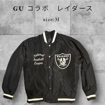 NFL 내셔널 풋볼 리그 GU 콜라보 레이더스 바시티 자켓 M