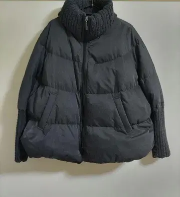 히로코비스 그레이 다운 자켓 판초