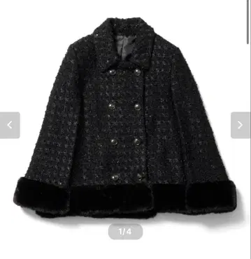 2025aw 시마리 cccmalie 밑단 퍼 케이프 자켓