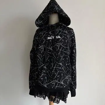 [새상품] SPACE OPERA 스페이스 오페라 스플래터 패턴 후드티