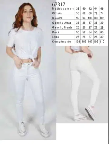 스키니 데님 67317 화이트