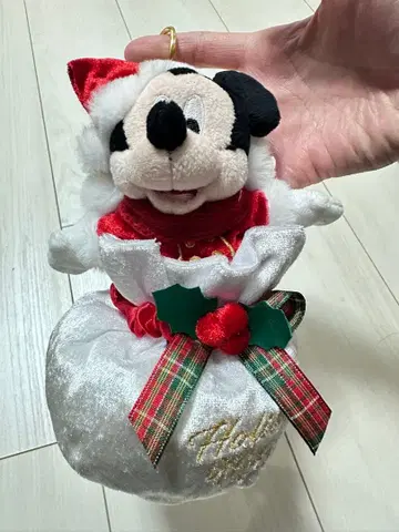 미키 봉제 인형 키링 키체인 DISNEY CHRISTMAS