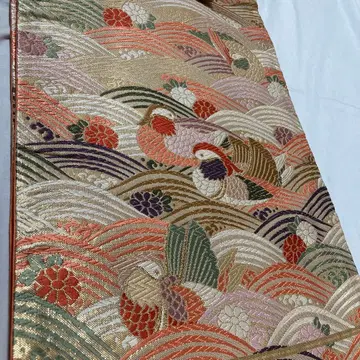 순수 실크 후쿠로 오비 오시도리