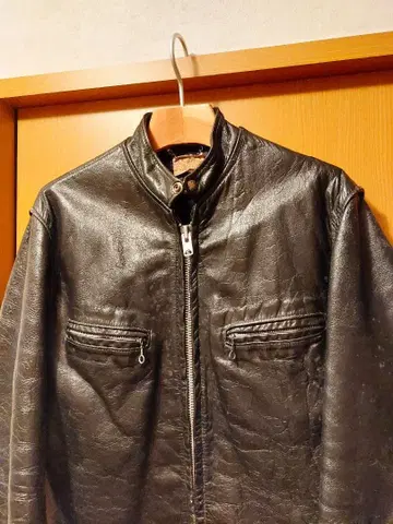 70s 빈티지 싱글 라이더 구제 의류 블랙 talon