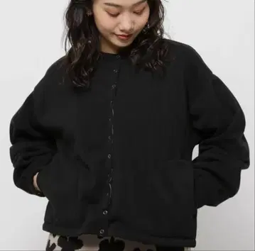 niko and - 소매 볼륨 버튼 기모 가디건 M