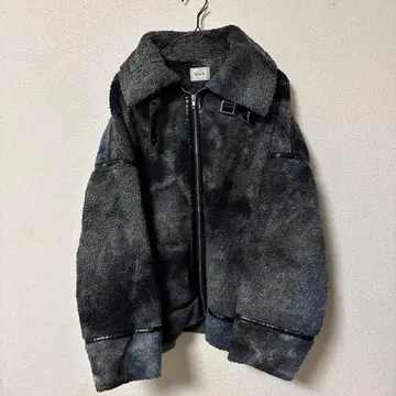 W.W.G 다이 다이 염색 플리스 집업 무스탕 코트