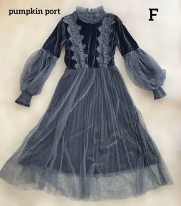[호박 포트] 벨로아 튤 레이스 고딕 스타일 원피스 히메 스타일