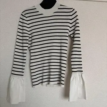 Mystrada 플레어 슬리브 니트