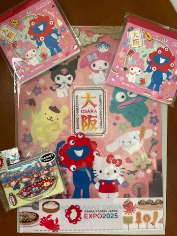 오사카 간사이 만박 EXPO2025 미야쿠미야쿠 산리오 4점