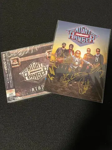 레어 새상품 NIGHT RANGER 나이트레인저 친필 사인 ATBPO