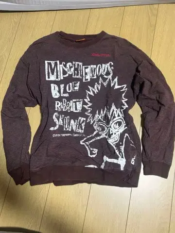 mischievous 그래픽 프린트 긴팔 T셔츠 M 사이즈