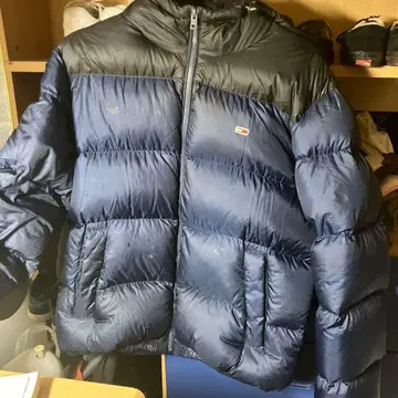 타미힐피거 네이비 다운 자켓