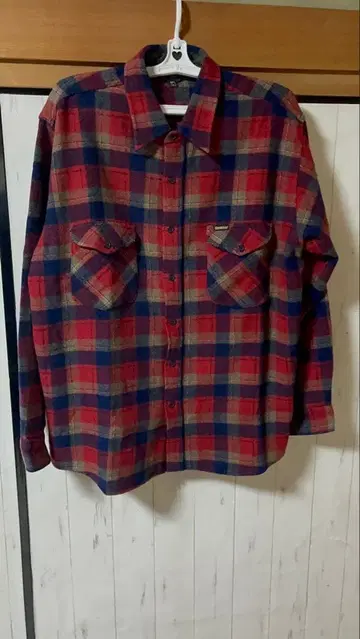 [ 레어 USA제 ] OshKosh B'Gosh 체크 플란넬 셔츠 90s