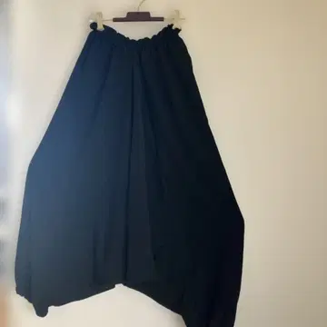 기모노 리메이크 블랙 모몽가 팬츠 플라워 패턴