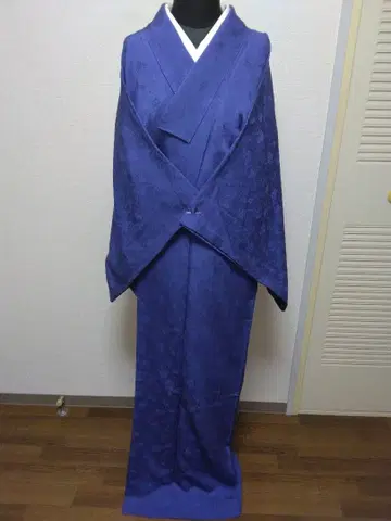 이로무지 기모노 순수 실크 하나 문