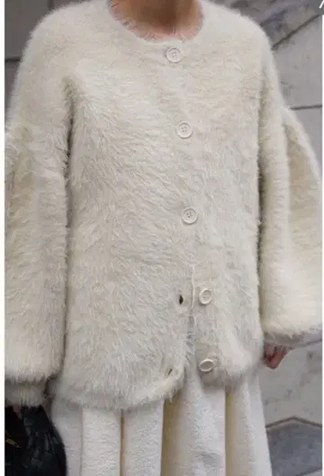 room306contemporary 샤기 니트 가디건