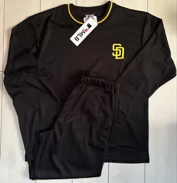 새상품 LL 사이즈 MLB 파드레스 상하의 세트 맨투맨 브라운