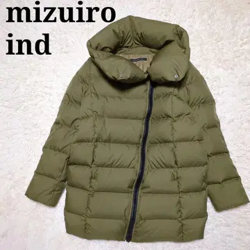 mizuiroind 코쿤 다운 코트 와이드 컬러 카키 FREE