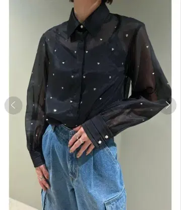 LILY BROWN 비쥬 셔츠 블라우스 블랙