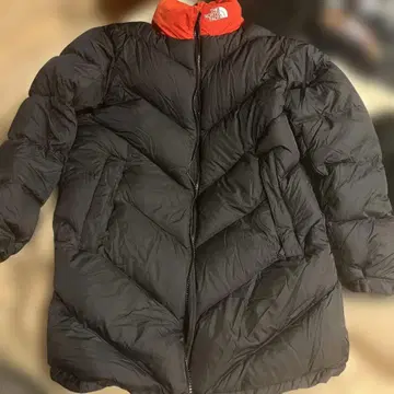 THE NORTH FACE 다운 자켓 블랙/레드