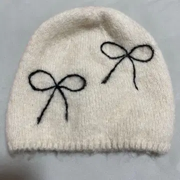 ZARA 리본 니트 모자 새상품급