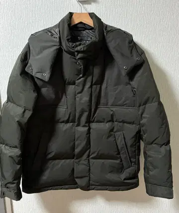 UNIQLO +J 다운 오버사이즈 후드티 L 올리브