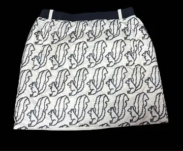 아르치비오 archivio 다람쥐 패턴 화이트/블랙 충전솜 리버서블