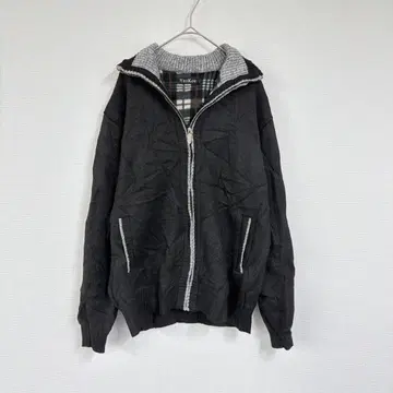 YeoKou [ L ] 후드 부착 블랙 자켓 심플 캐주얼