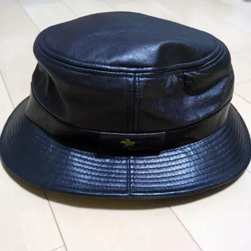 LuminoussSmile 블랙 가죽 햇 M/L