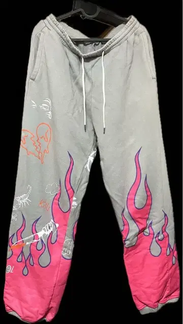 GALFY 갈피 낙서 스웨트 팬츠